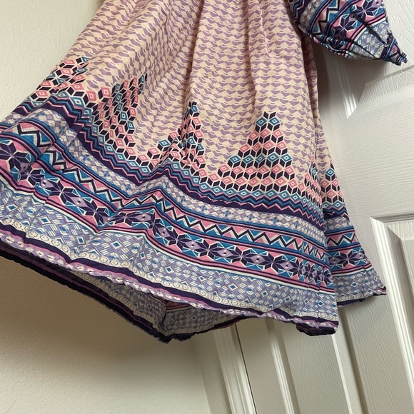 1970s Vintage Indian Cotton Dress-tunic-full Sleeve-sheer-Boho Dress size medium - Picture 12 of 14